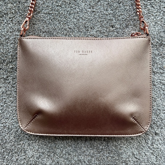 Ted Baker Becky Crosshatch Leather Across Body Bag Like New - Picture 7 of 11
